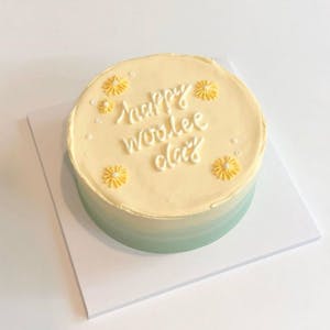 Ulang style korean kue tahun Birthday Cake